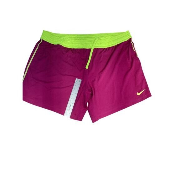 Nike Pants - Acubi mermaidcore fairycore Nike Women's Dri-Fit Shorts Pink/Green Size Large